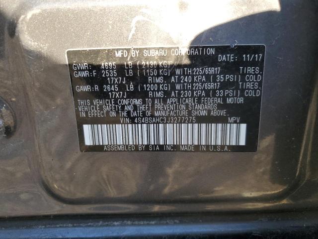 Photo 12 VIN: 4S4BSAHC3J3277275 - SUBARU OUTBACK 2. 