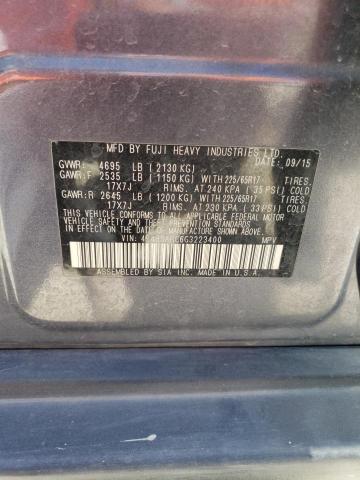 Photo 12 VIN: 4S4BSAHC6G3223400 - SUBARU OUTBACK 2. 