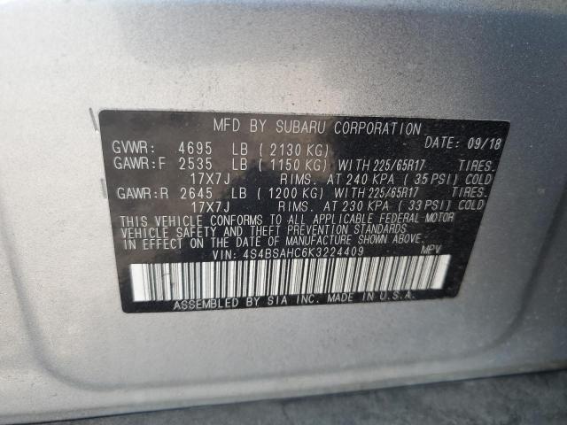 Photo 11 VIN: 4S4BSAHC6K3224409 - SUBARU OUTBACK 2. 