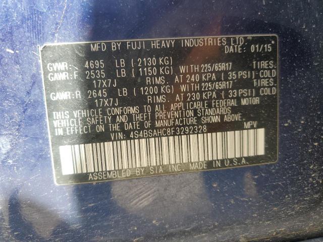 Photo 12 VIN: 4S4BSAHC8F3292328 - SUBARU OUTBACK 