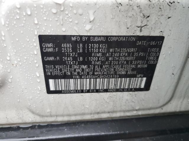 Photo 12 VIN: 4S4BSAHC9H3428159 - SUBARU OUTBACK 2. 