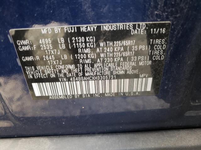 Photo 12 VIN: 4S4BSAHCXH3305731 - SUBARU OUTBACK 2. 