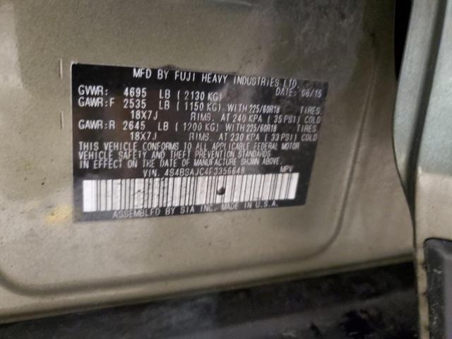 Photo 11 VIN: 4S4BSAJC4F3356648 - SUBARU OUTBACK 