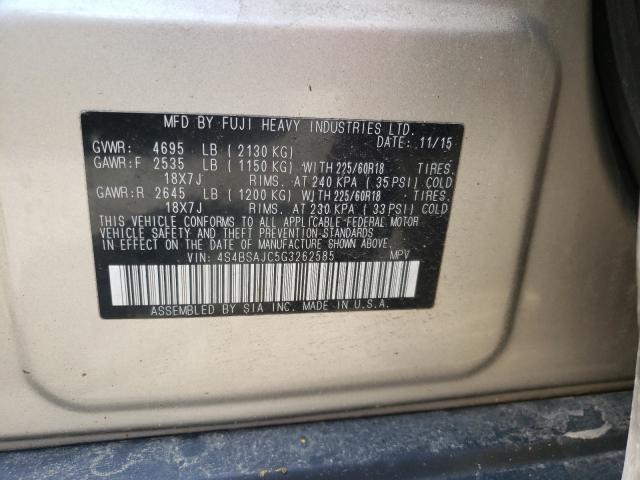 Photo 9 VIN: 4S4BSAJC5G3262585 - SUBARU OUTBACK 2. 