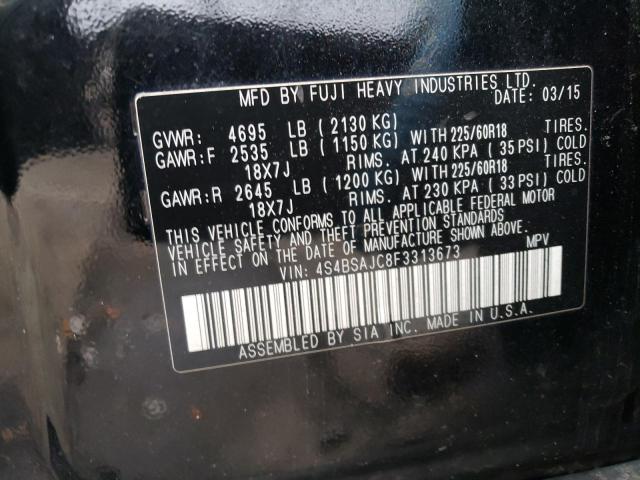 Photo 11 VIN: 4S4BSAJC8F3313673 - SUBARU OUTBACK 2. 