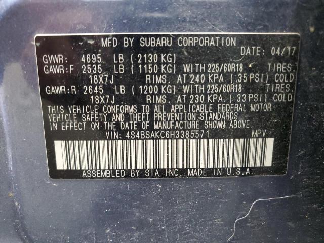 Photo 12 VIN: 4S4BSAKC6H3385571 - SUBARU OUTBACK 