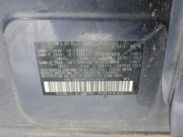 Photo 11 VIN: 4S4BSAKC7H3266931 - SUBARU OUTBACK 2. 