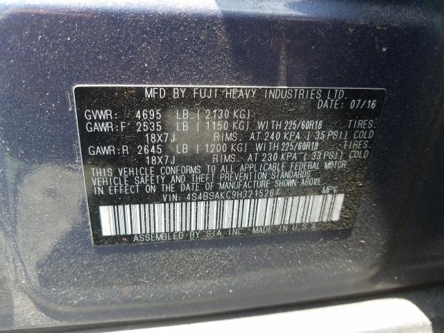 Photo 9 VIN: 4S4BSAKC9H3215267 - SUBARU OUTBACK 2. 