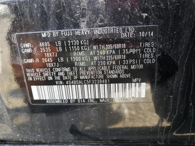 Photo 12 VIN: 4S4BSALC5F3239481 - SUBARU OUTBACK 