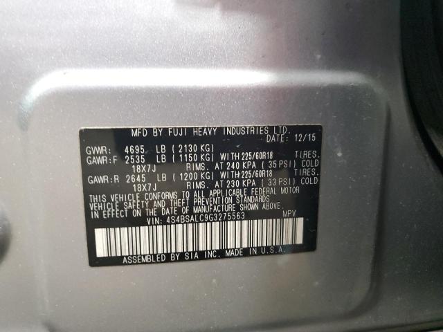 Photo 11 VIN: 4S4BSALC9G3275563 - SUBARU OUTBACK 2. 