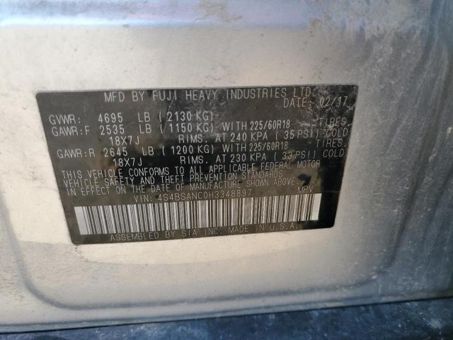 Photo 12 VIN: 4S4BSANC0H3348897 - SUBARU OUTBACK 2- 