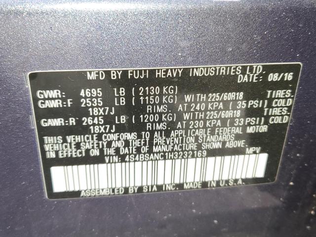 Photo 11 VIN: 4S4BSANC1H3232169 - SUBARU OUTBACK 2. 