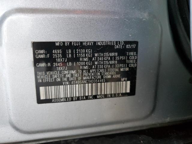 Photo 12 VIN: 4S4BSANC1H3354465 - SUBARU OUTBACK 