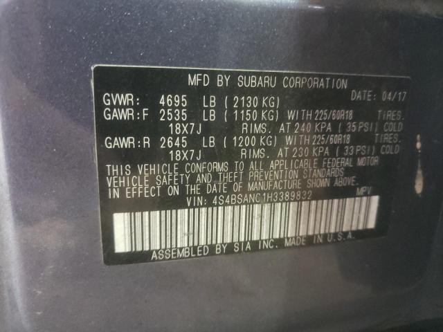 Photo 9 VIN: 4S4BSANC1H3389832 - SUBARU OUTBACK 2. 