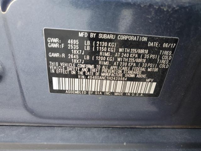 Photo 12 VIN: 4S4BSANC1H3439984 - SUBARU OUTBACK 2. 