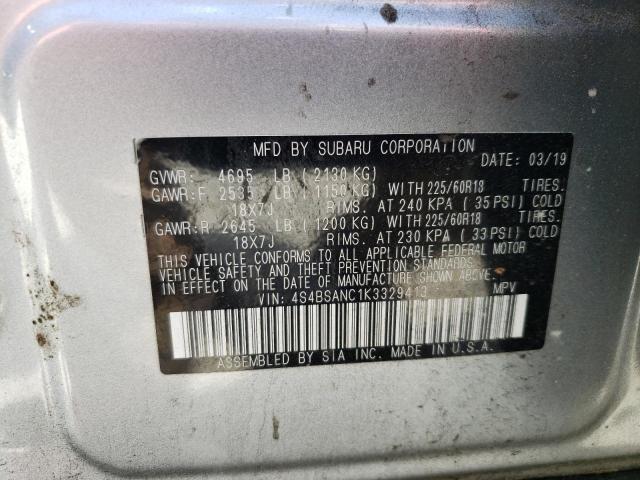 Photo 12 VIN: 4S4BSANC1K3329413 - SUBARU OUTBACK 