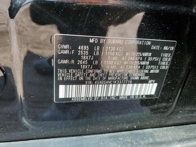 Photo 12 VIN: 4S4BSANC1K3377719 - SUBARU OUTBACK 2. 