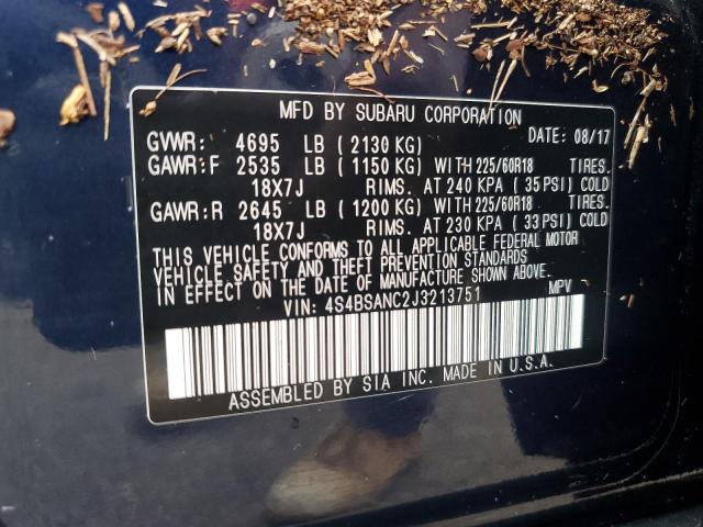 Photo 13 VIN: 4S4BSANC2J3213751 - SUBARU OUTBACK 2. 