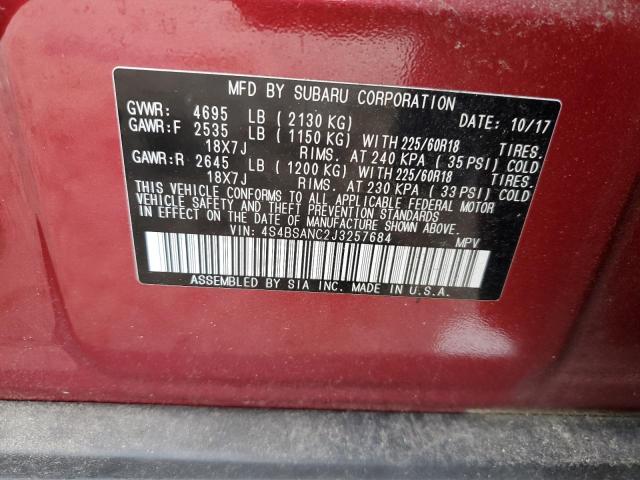 Photo 11 VIN: 4S4BSANC2J3257684 - SUBARU OUTBACK 