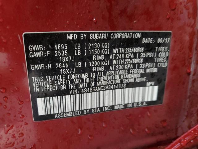 Photo 11 VIN: 4S4BSANC3H3414178 - SUBARU OUTBACK 2. 