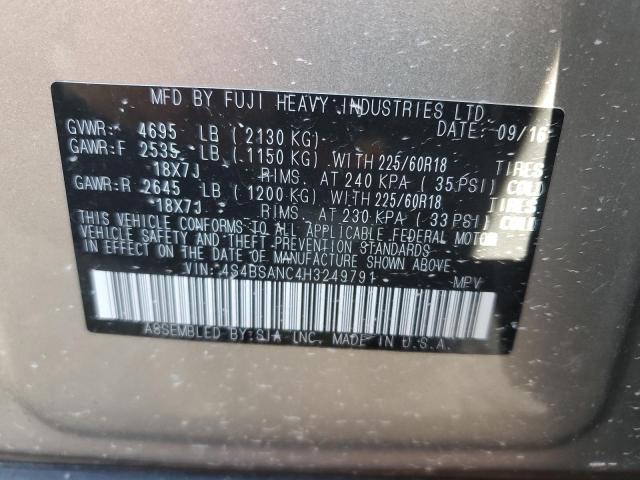 Photo 12 VIN: 4S4BSANC4H3249791 - SUBARU OUTBACK 2. 