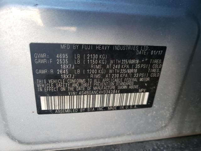 Photo 9 VIN: 4S4BSANC4H3342844 - SUBARU OUTBACK 2. 