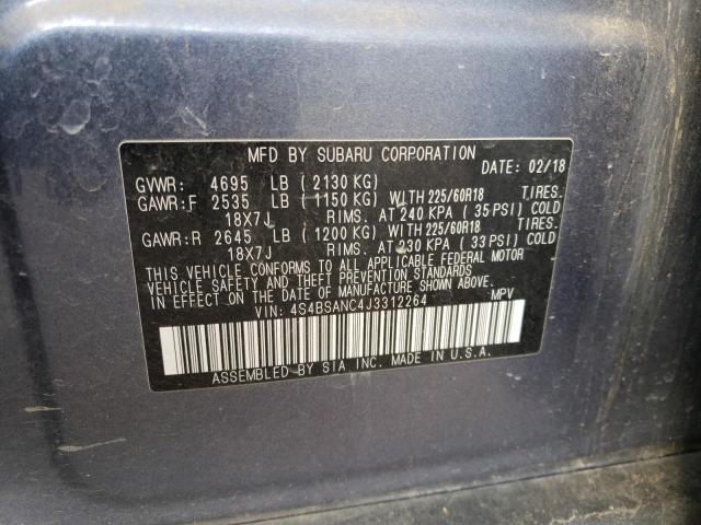 Photo 12 VIN: 4S4BSANC4J3312264 - SUBARU OUTBACK 2. 