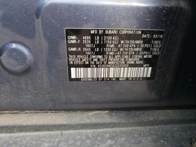 Photo 11 VIN: 4S4BSANC4J3335950 - SUBARU OUTBACK 2. 