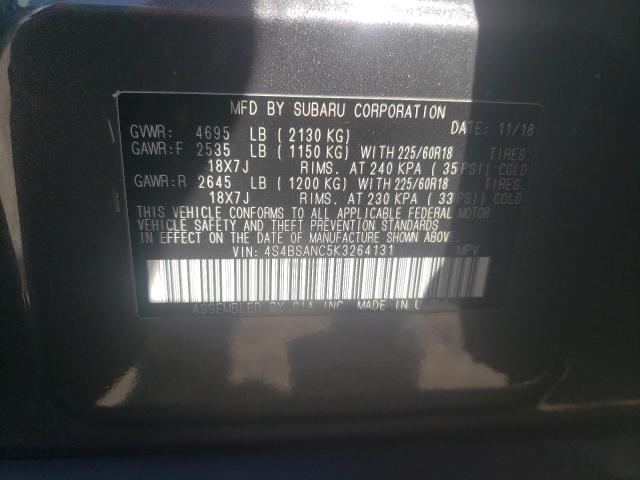 Photo 13 VIN: 4S4BSANC5K3264131 - SUBARU OUTBACK 