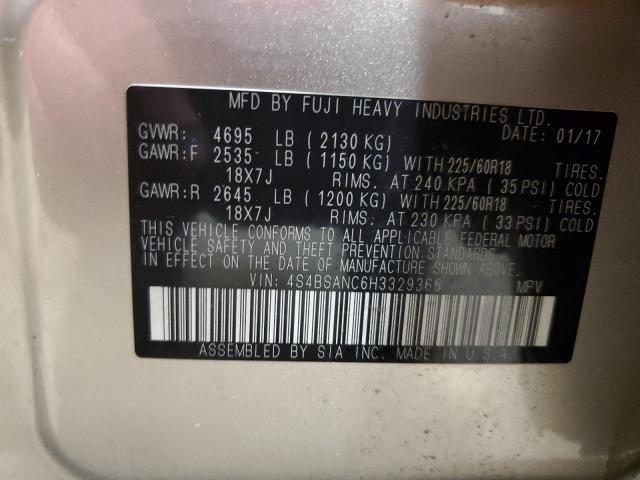 Photo 11 VIN: 4S4BSANC6H3329366 - SUBARU OUTBACK 