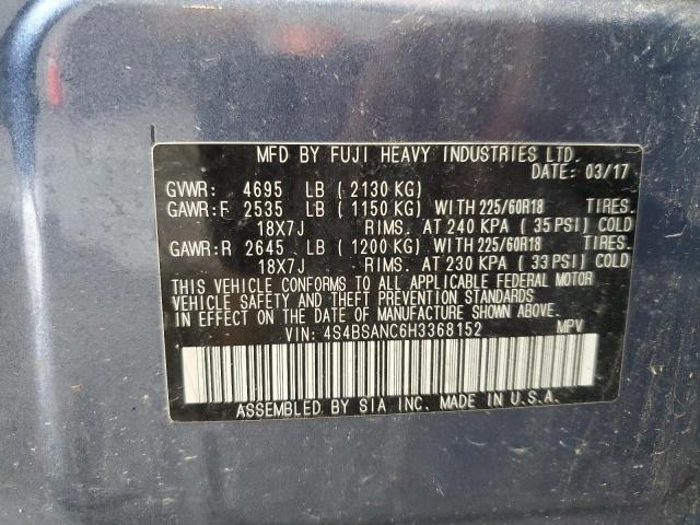 Photo 13 VIN: 4S4BSANC6H3368152 - SUBARU OUTBACK 2. 