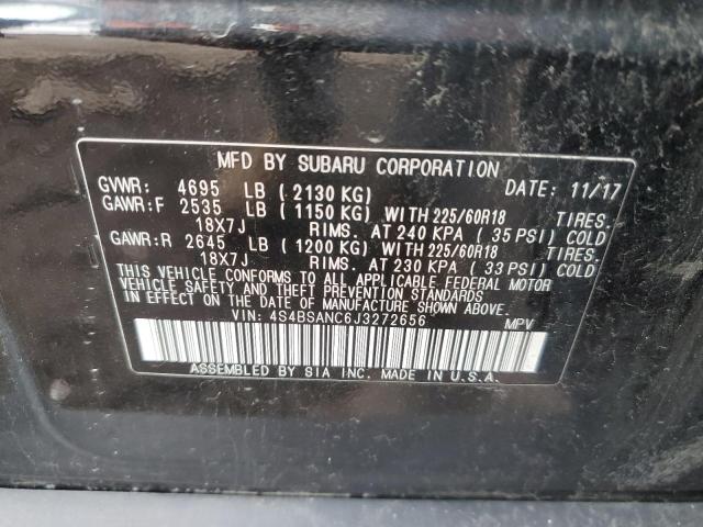 Photo 11 VIN: 4S4BSANC6J3272656 - SUBARU OUTBACK 