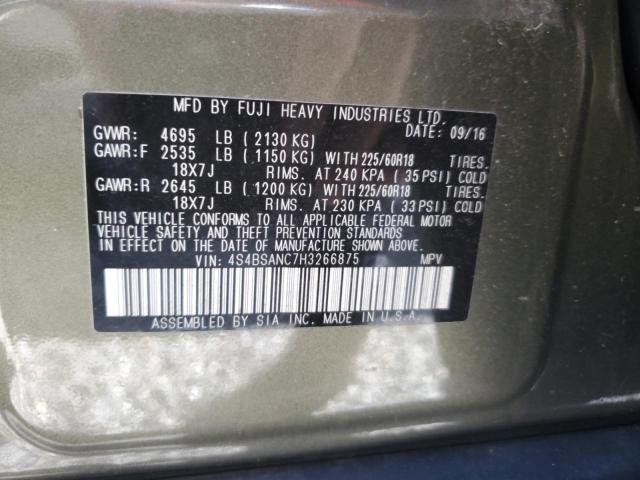 Photo 13 VIN: 4S4BSANC7H3266875 - SUBARU OUTBACK 2. 