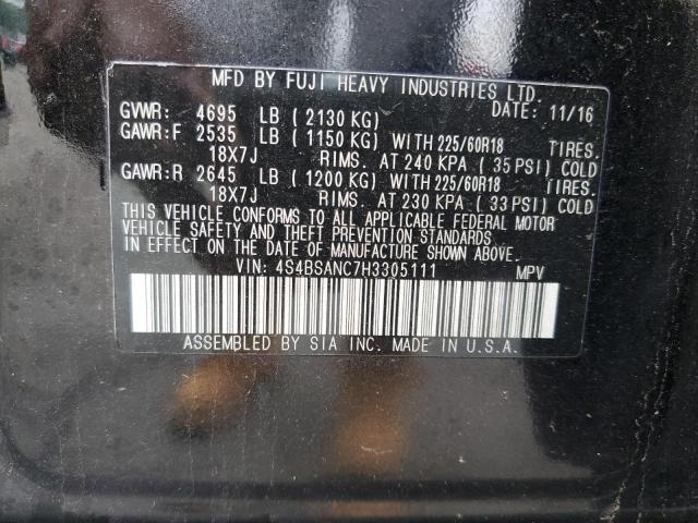 Photo 11 VIN: 4S4BSANC7H3305111 - SUBARU OUTBACK 2. 