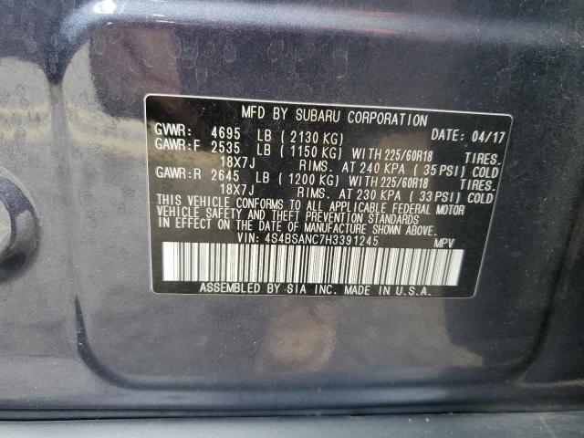 Photo 11 VIN: 4S4BSANC7H3391245 - SUBARU OUTBACK 