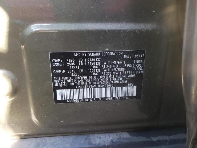 Photo 9 VIN: 4S4BSANC7H3414006 - SUBARU OUTBACK 2. 