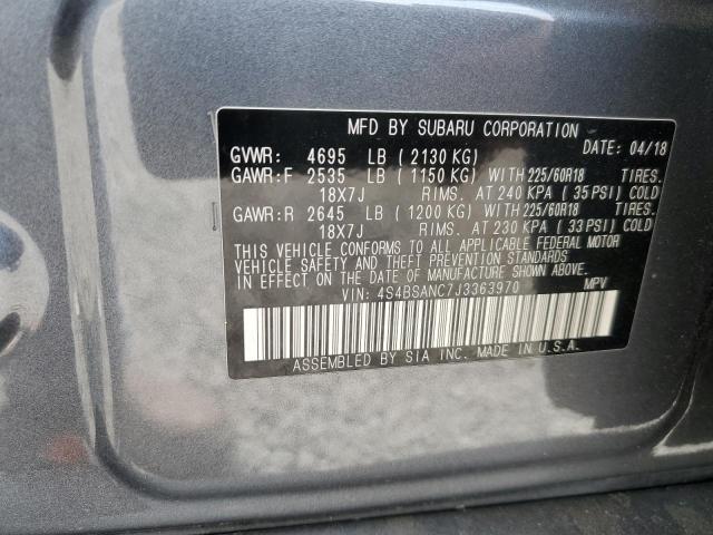 Photo 12 VIN: 4S4BSANC7J3363970 - SUBARU OUTBACK 