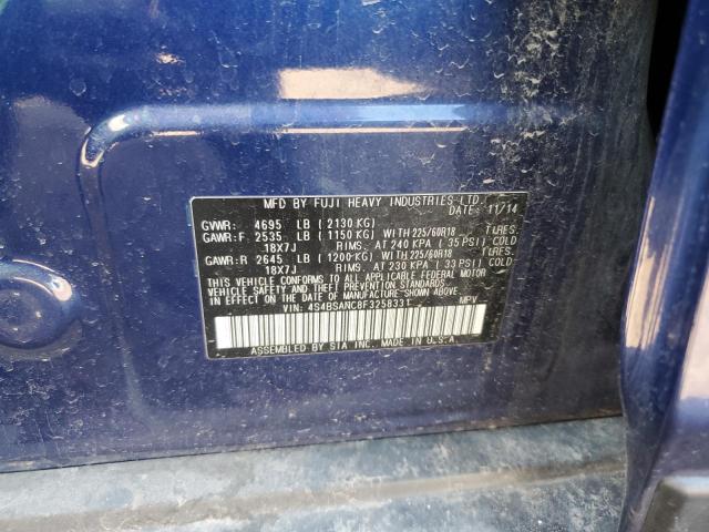 Photo 12 VIN: 4S4BSANC8F3258331 - SUBARU OUTBACK 2. 