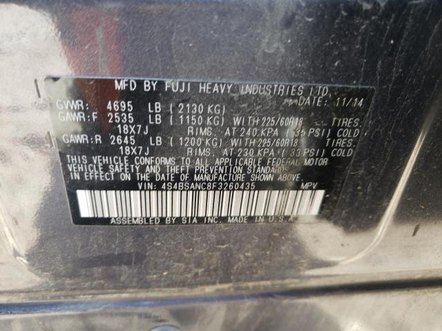 Photo 11 VIN: 4S4BSANC8F3260435 - SUBARU OUTBACK 