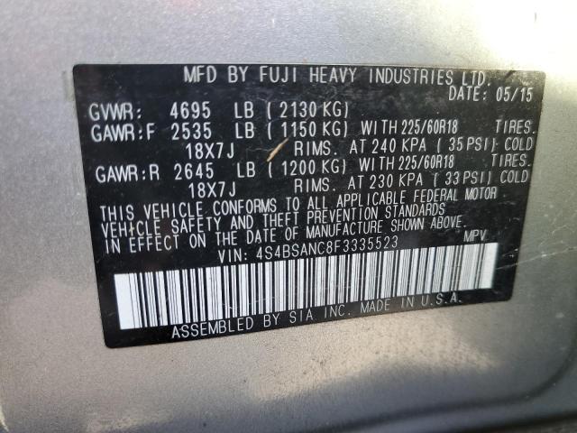 Photo 13 VIN: 4S4BSANC8F3335523 - SUBARU OUTBACK 2. 