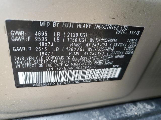 Photo 12 VIN: 4S4BSANC8G3264907 - SUBARU OUTBACK 2. 