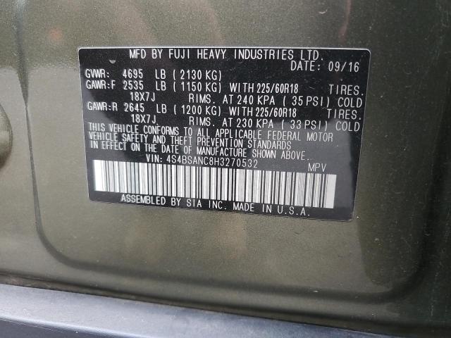 Photo 11 VIN: 4S4BSANC8H3270532 - SUBARU OUTBACK 2. 