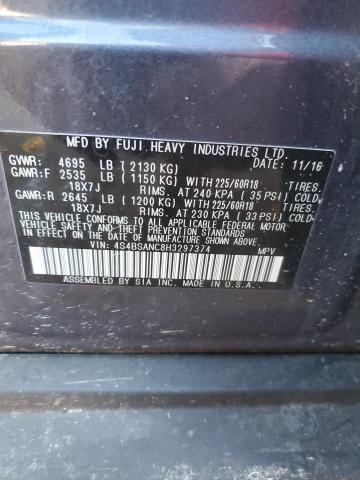 Photo 12 VIN: 4S4BSANC8H3297374 - SUBARU OUTBACK 2. 