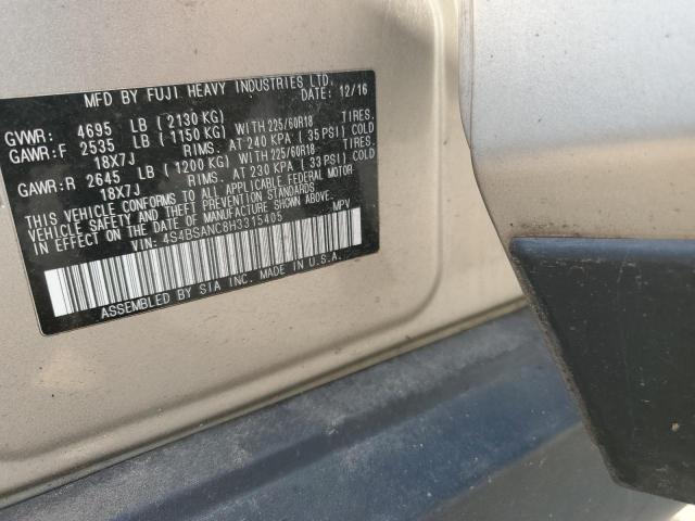 Photo 12 VIN: 4S4BSANC8H3315405 - SUBARU OUTBACK 2. 