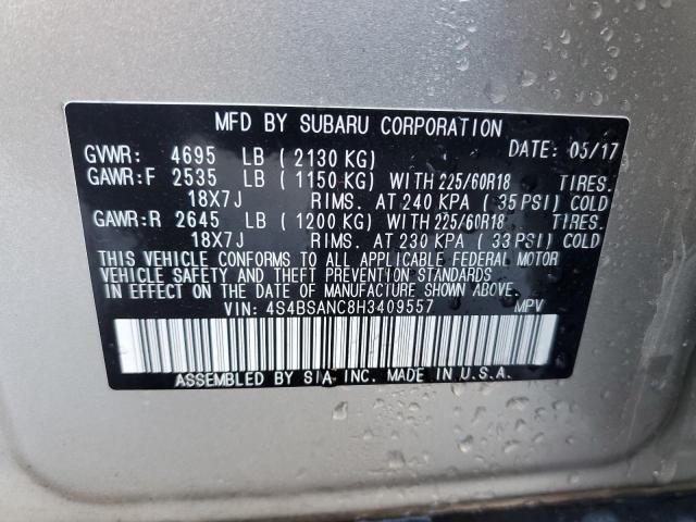 Photo 13 VIN: 4S4BSANC8H3409557 - SUBARU OUTBACK 2. 