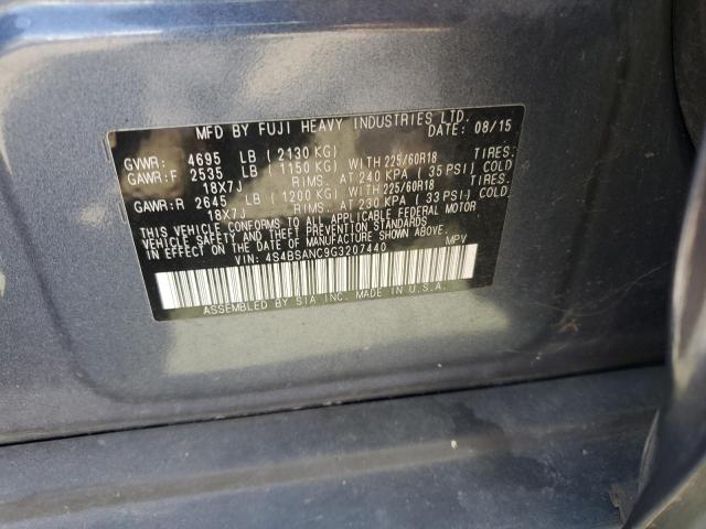 Photo 12 VIN: 4S4BSANC9G3207440 - SUBARU OUTBACK 2. 