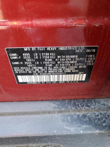 Photo 12 VIN: 4S4BSANC9G3359217 - SUBARU OUTBACK 