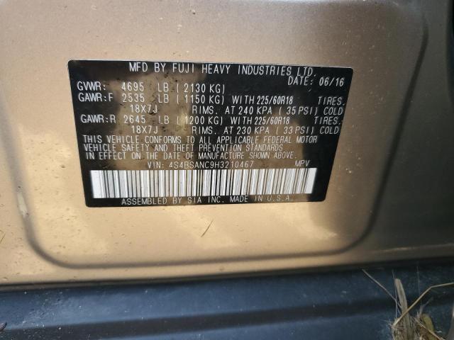 Photo 9 VIN: 4S4BSANC9H3210467 - SUBARU OUTBACK 2. 