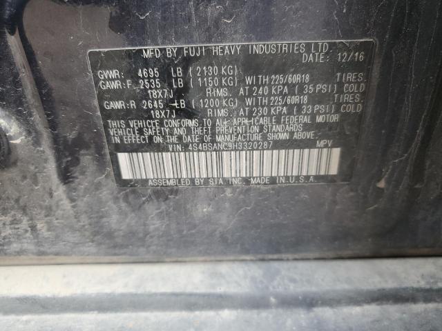 Photo 12 VIN: 4S4BSANC9H3320287 - SUBARU OUTBACK 2. 