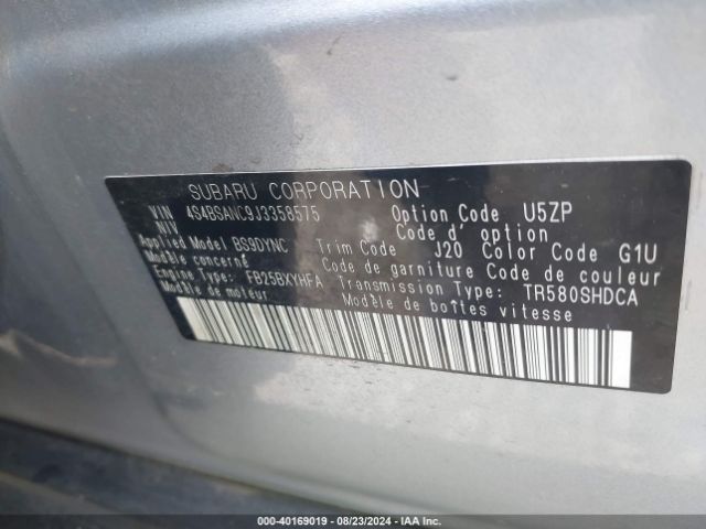 Photo 8 VIN: 4S4BSANC9J3358575 - SUBARU OUTBACK 